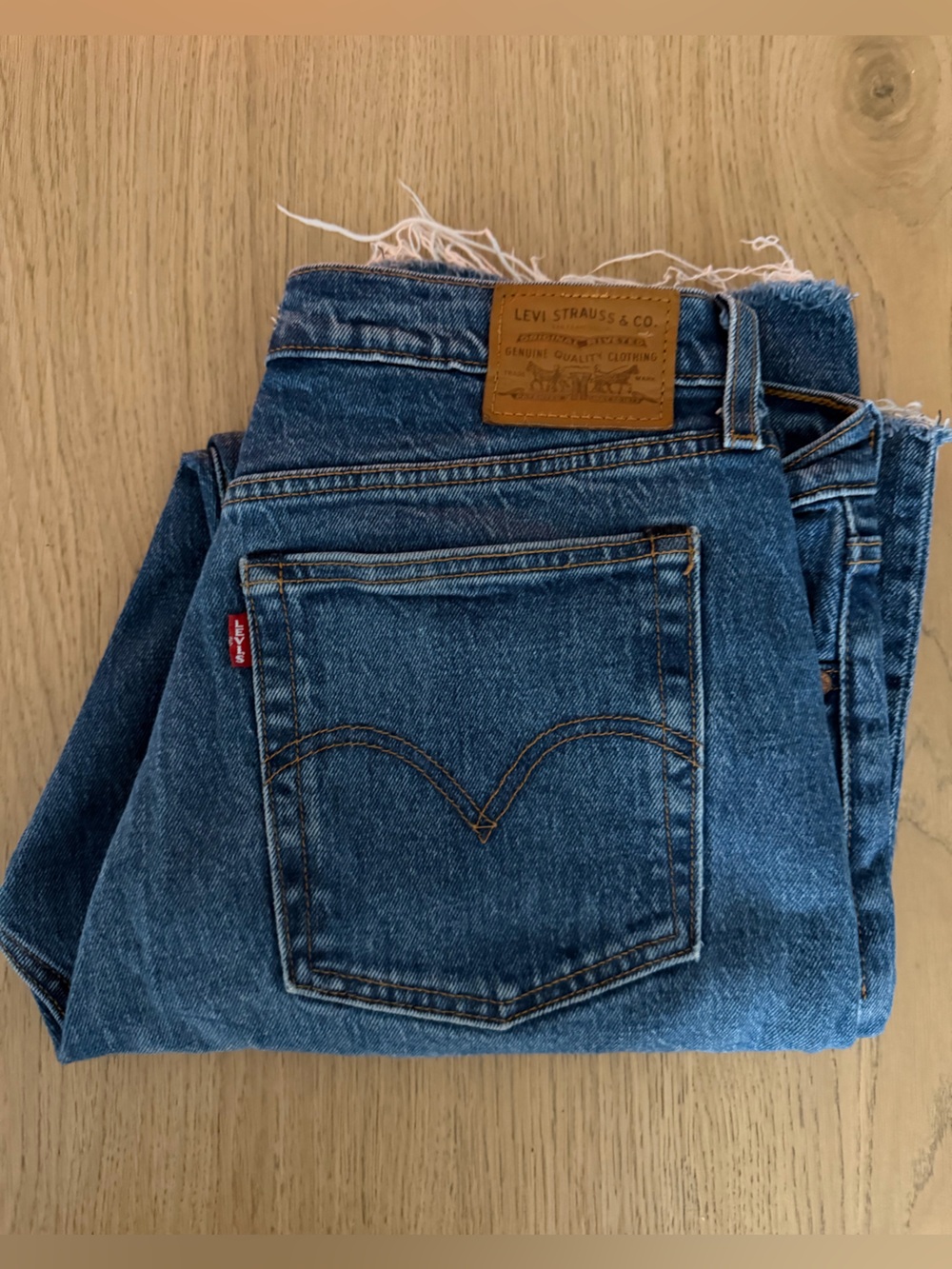 Levi's Medium Blue Wedgie Straight Jeans